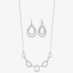 Liz Claiborne Womens Glass 2-pc. Jewelry Set