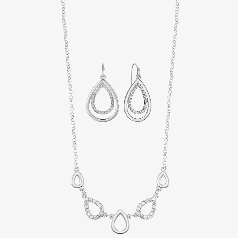 Liz Claiborne Womens Glass 2-pc. Jewelry Set