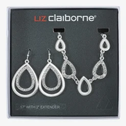 Liz Claiborne Womens Glass 2-pc. Jewelry Set