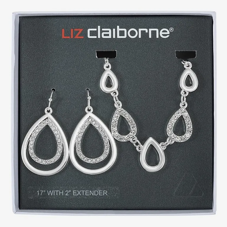 Liz Claiborne Womens Glass 2-pc. Jewelry Set