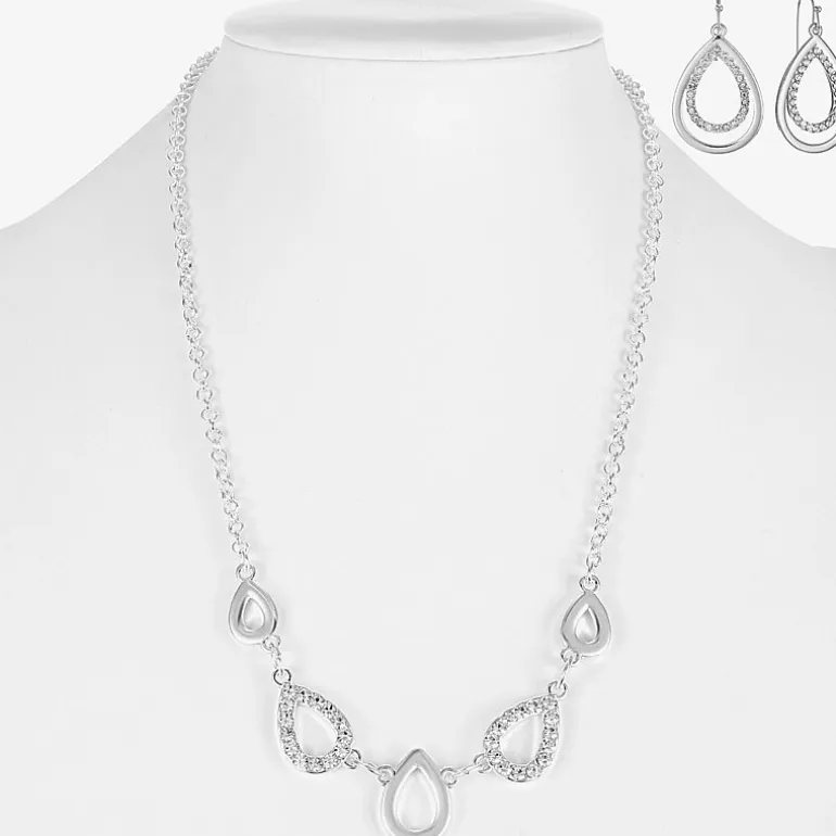 Liz Claiborne Womens Glass 2-pc. Jewelry Set