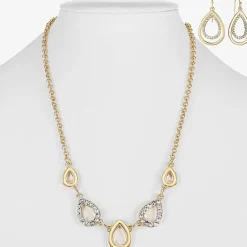 Liz Claiborne Womens Glass 2-pc. Jewelry Set