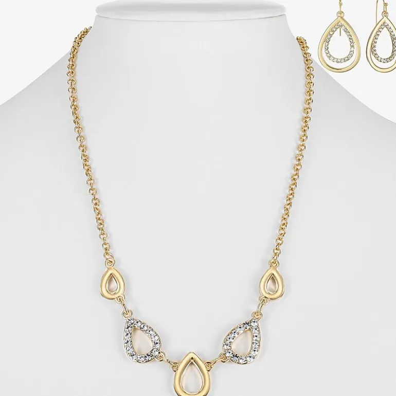 Liz Claiborne Womens Glass 2-pc. Jewelry Set