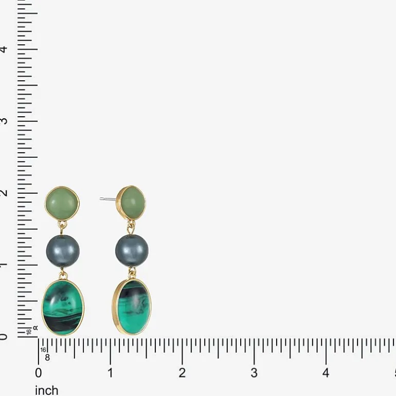 Liz Claiborne Womens Hypoallergenic Drop Earrings