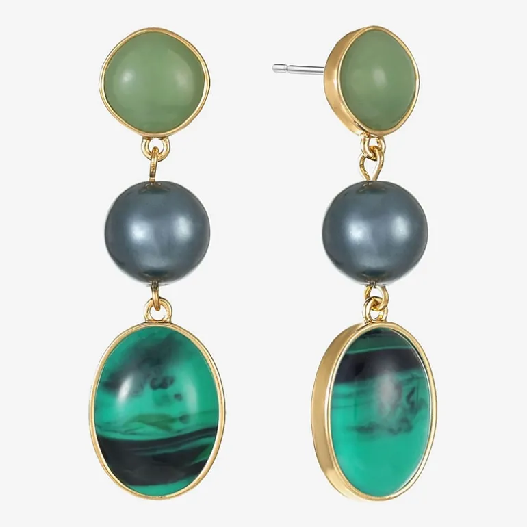 Liz Claiborne Womens Hypoallergenic Drop Earrings