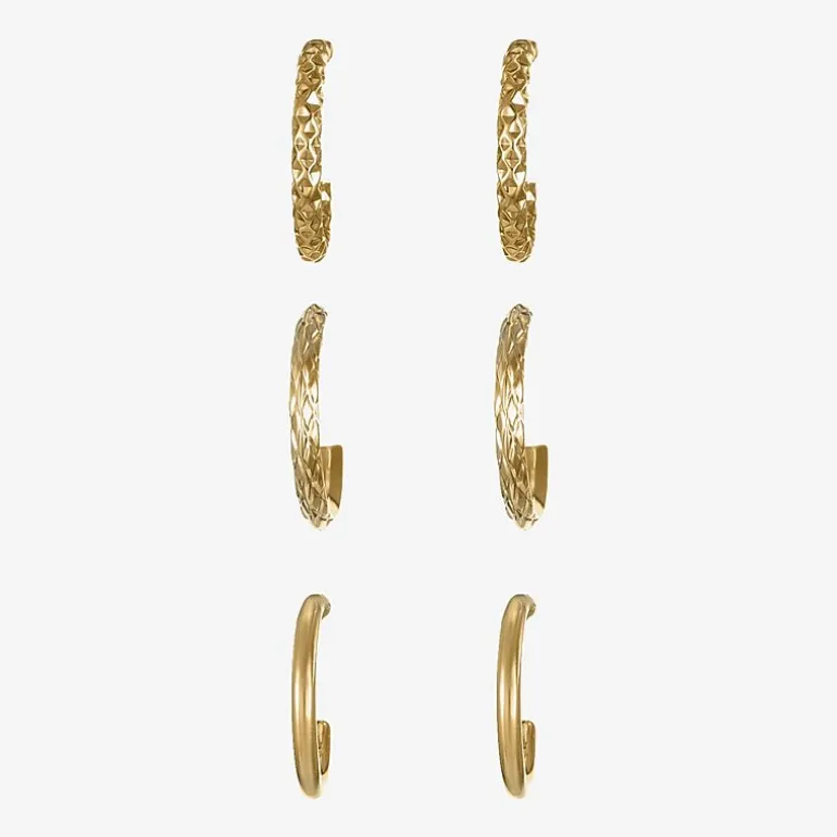 Liz Claiborne Womens Hypoallergenic 3 Pair Earring Set