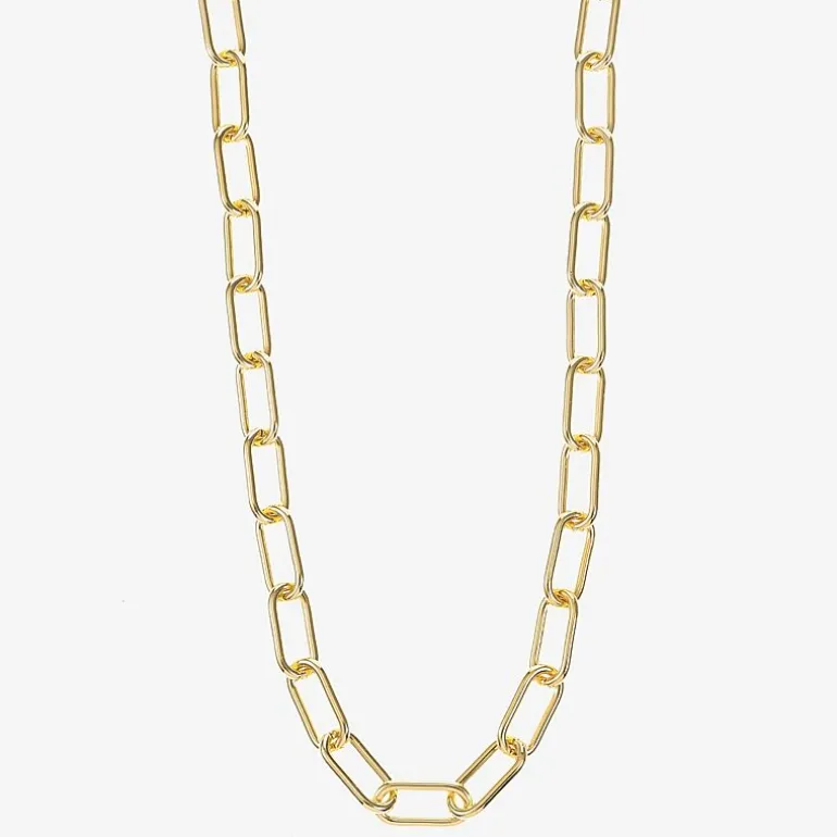 Liz Claiborne Womens 17 Inch Paperclip Chain Necklace