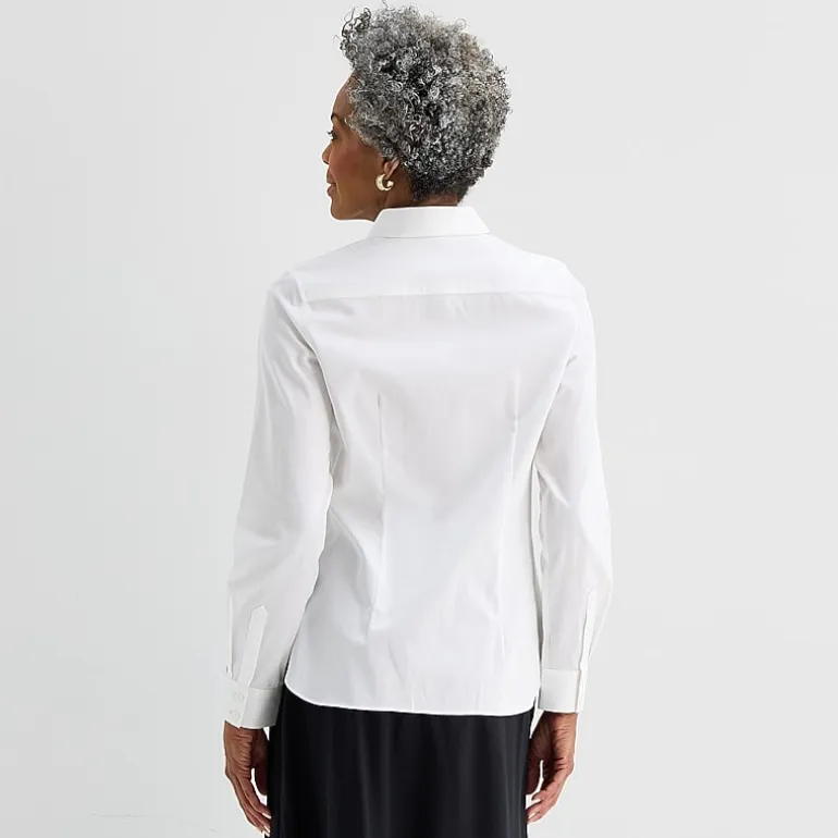 Liz Claiborne Womens Long Sleeve Dress Shirt