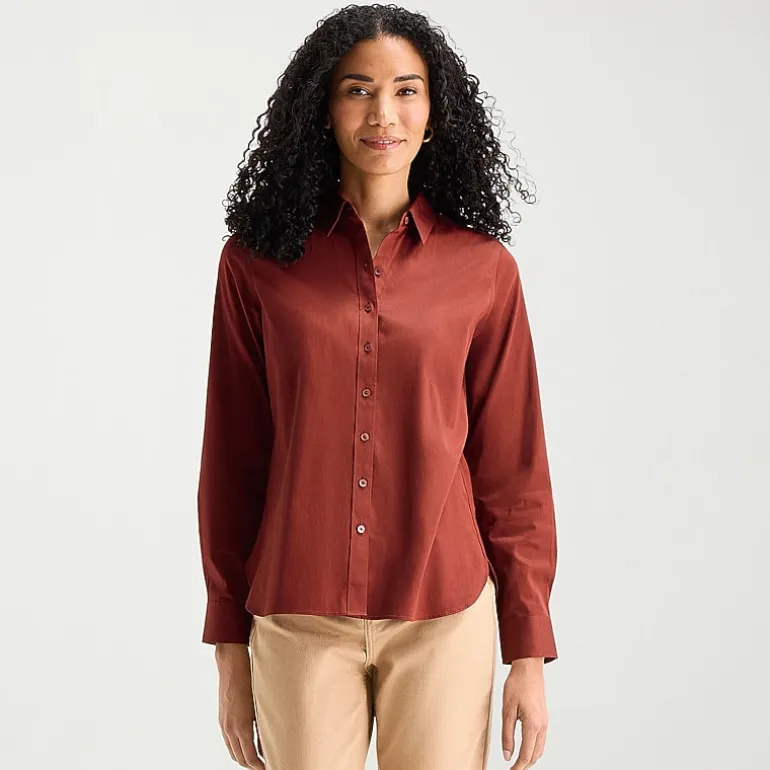 Liz Claiborne Womens Long Sleeve Dress Shirt