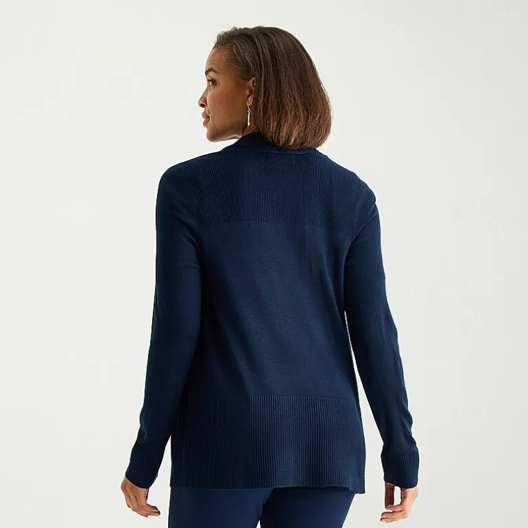 Liz Claiborne Womens Long Sleeve Layered Sweater