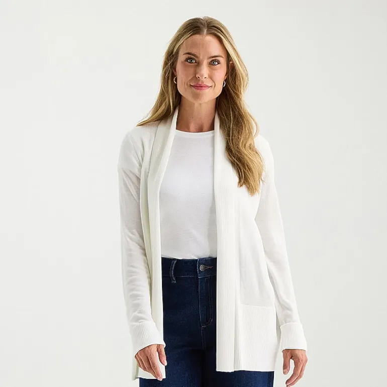 Liz Claiborne Womens Long Sleeve Layered Sweater Tall