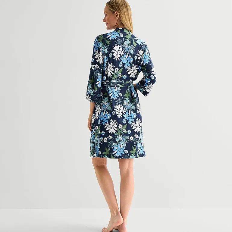Liz Claiborne Womens Long Sleeve Long Length Robe
