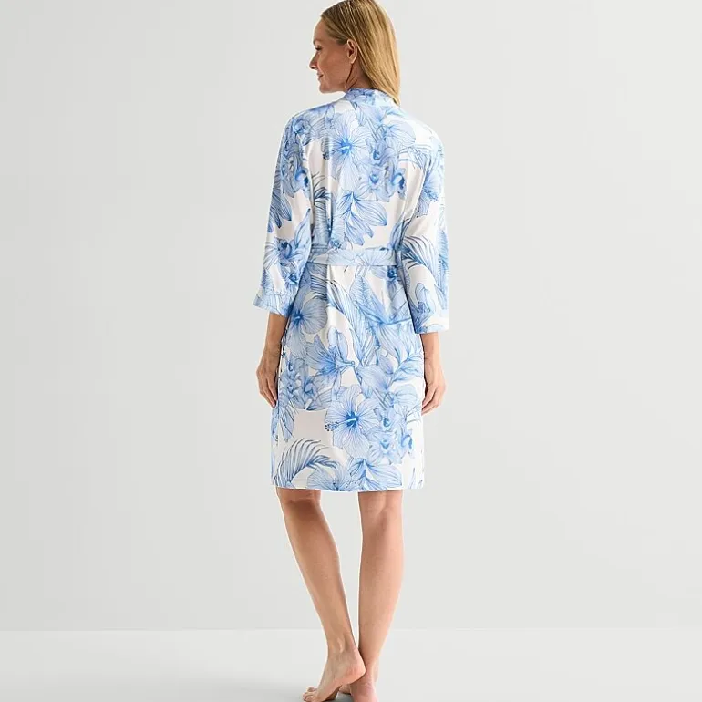 Liz Claiborne Womens Long Sleeve Long Length Robe