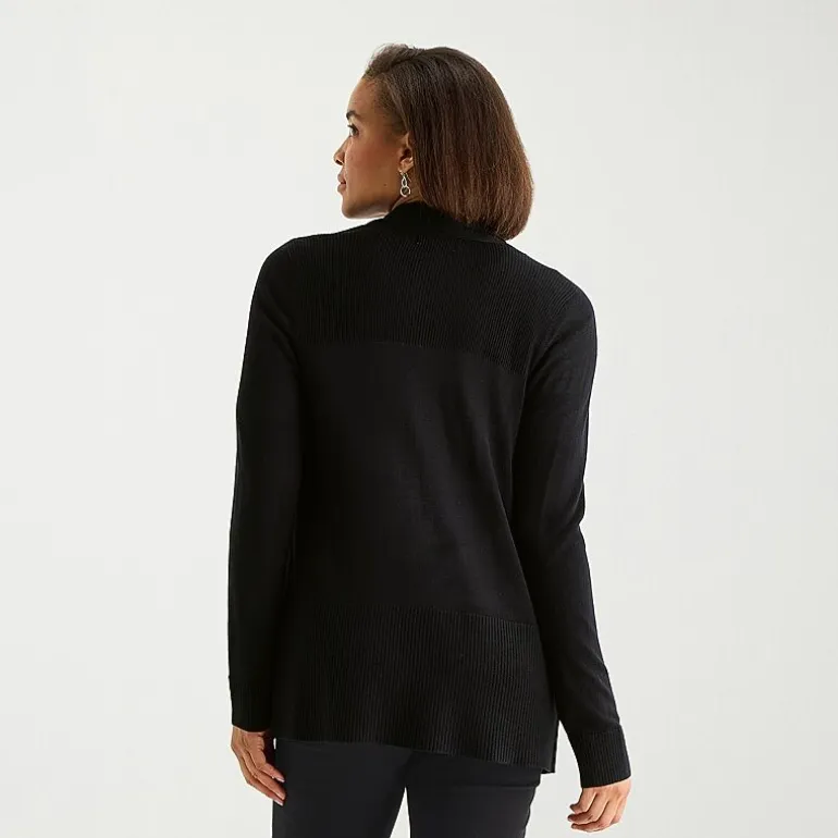 Liz Claiborne Womens Long Sleeve Layered Sweater