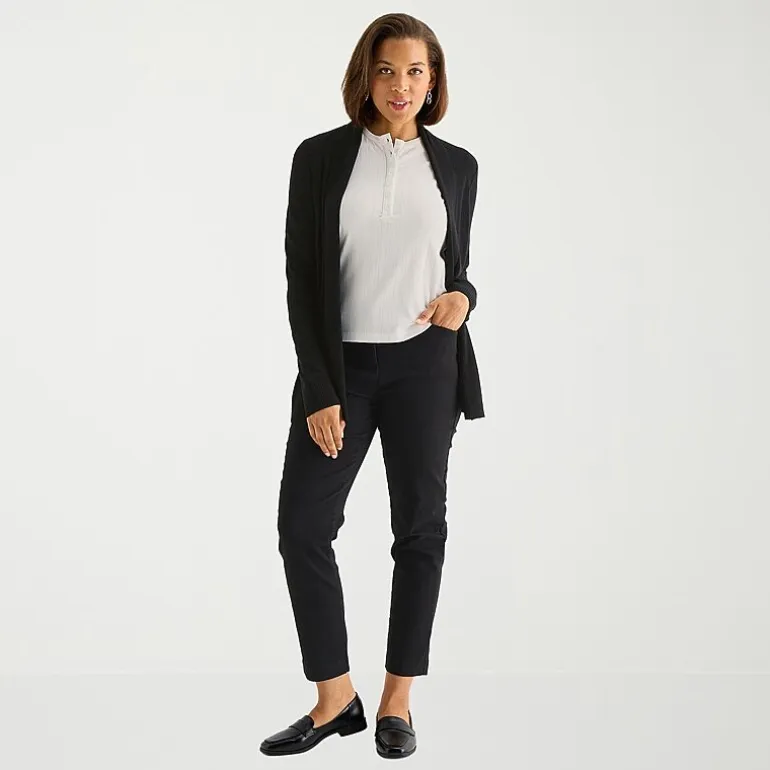 Liz Claiborne Womens Long Sleeve Layered Sweater