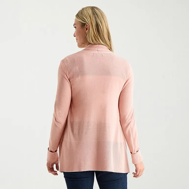 Liz Claiborne Womens Long Sleeve Layered Sweater