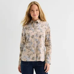 Liz Claiborne Womens Long Sleeve Dress Shirt