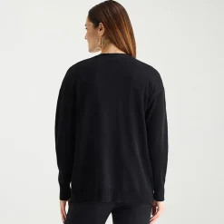 Liz Claiborne Womens Long Sleeve Open Front Cardigan