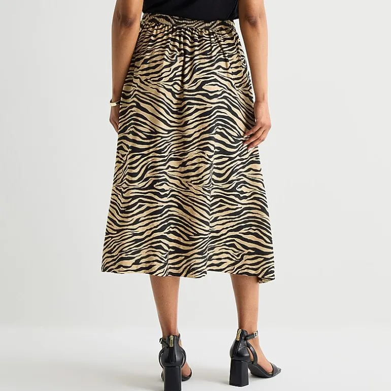 Liz Claiborne Womens Midi A-Line Skirt