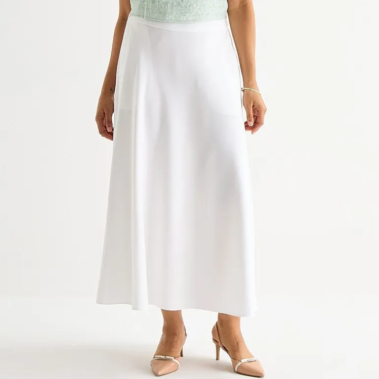 Liz Claiborne Womens Mid Rise Long A-Line Skirt