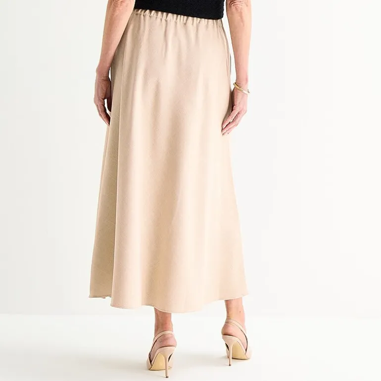 Liz Claiborne Womens Mid Rise Long A-Line Skirt