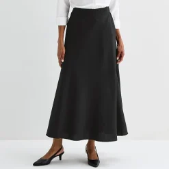 Liz Claiborne Womens Mid Rise Long A-Line Skirt