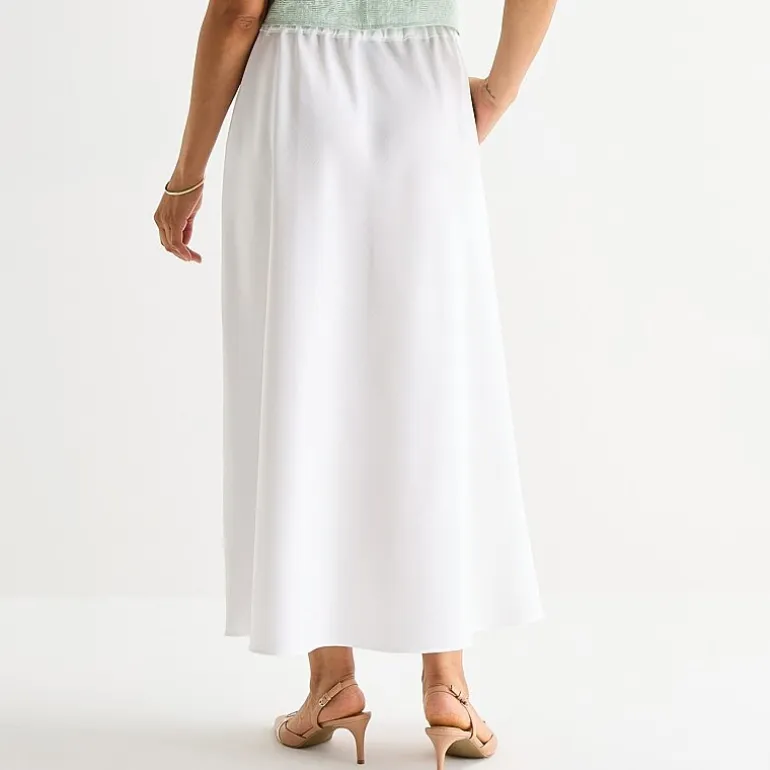 Liz Claiborne Womens Mid Rise Long A-Line Skirt