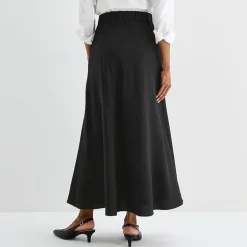 Liz Claiborne Womens Mid Rise Long A-Line Skirt