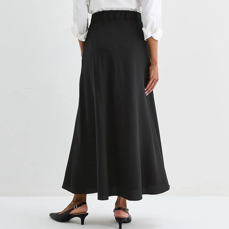Liz Claiborne Womens Mid Rise Long A-Line Skirt