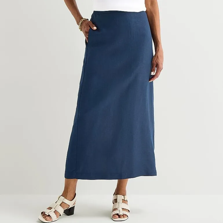 Liz Claiborne Womens Mid Rise Maxi Skirt