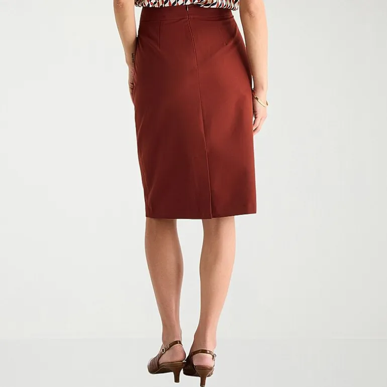Liz Claiborne Womens Mid Rise Pencil Skirt