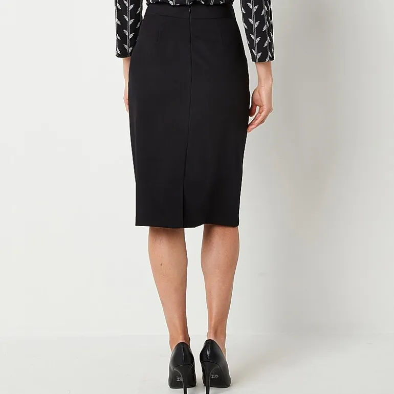 Liz Claiborne Womens Mid Rise Pencil Skirt