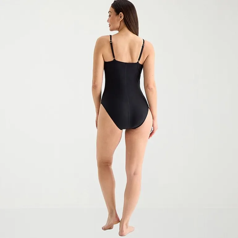 Liz Claiborne Womens Moderate Coverage One Piece Swimsuit