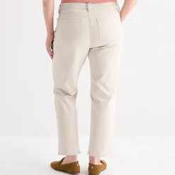 Liz Claiborne Womens - Plus High Rise Cropped Jean