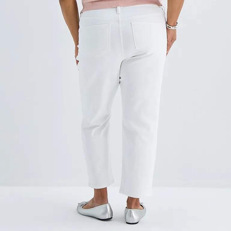 Liz Claiborne Womens - Plus High Rise Cropped Jean