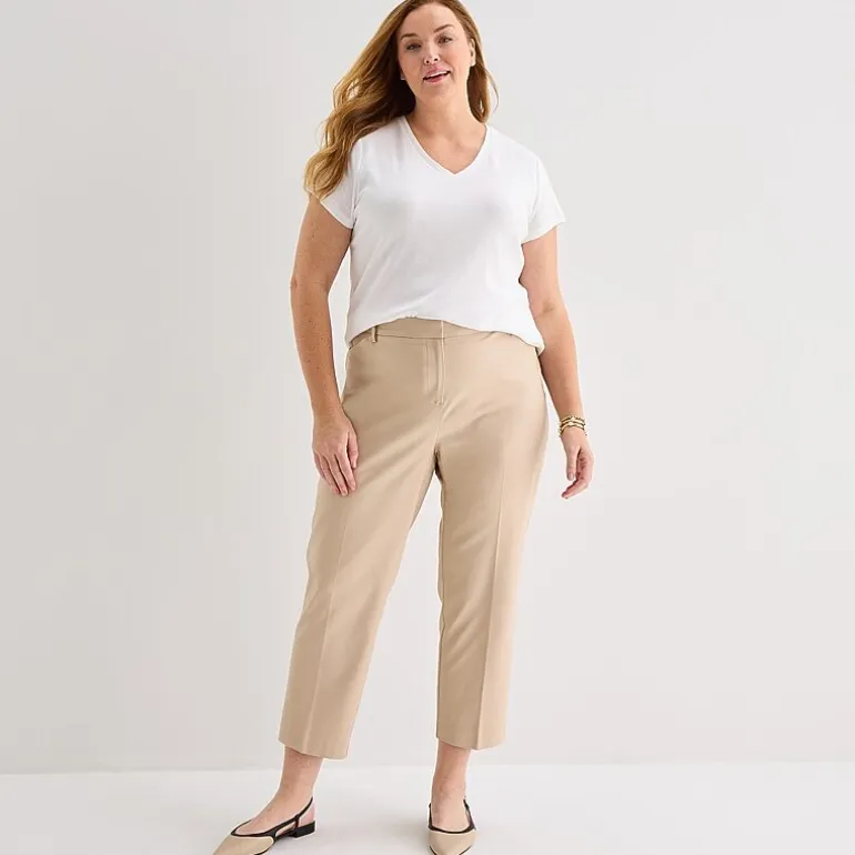 Liz Claiborne Womens Plus V Neck Short Sleeve T-Shirt