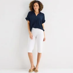 Liz Claiborne Womens Short Sleeve Blouse