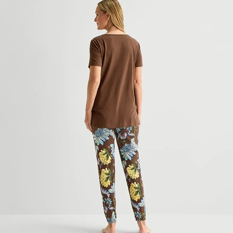 Liz Claiborne Womens Short Sleeve 2-pc. Pajama Set