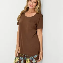 Liz Claiborne Womens Short Sleeve 2-pc. Pajama Set
