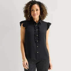 Liz Claiborne Womens Sleeveless Blouse