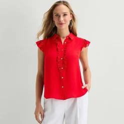 Liz Claiborne Womens Sleeveless Blouse