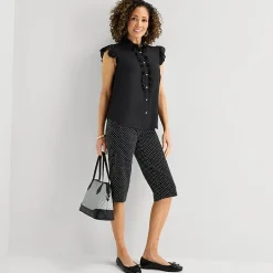 Liz Claiborne Womens Sleeveless Blouse