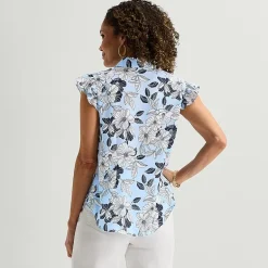 Liz Claiborne Womens Sleeveless Blouse