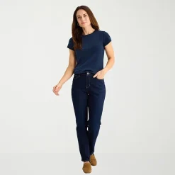 Liz Claiborne Womens Tall Crew Neck Short Sleeve T-Shirt