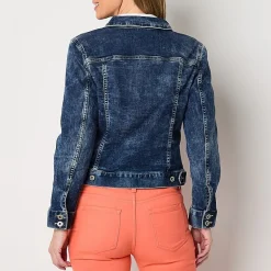 Liz Claiborne Womens Tall Denim Midweight Jacket