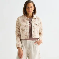 Liz Claiborne Womens Tall Lightweight Cropped Jacket