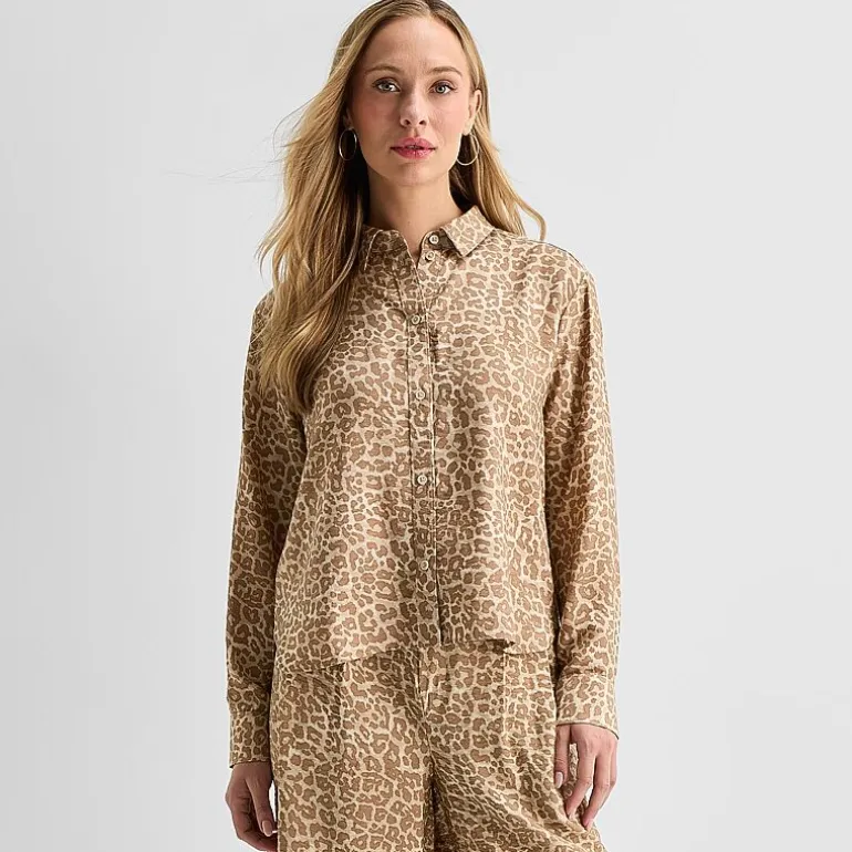 Liz Claiborne Womens Tall Long Sleeve Blouse