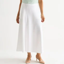 Liz Claiborne Womens Tall Mid Rise Long A-Line Skirt