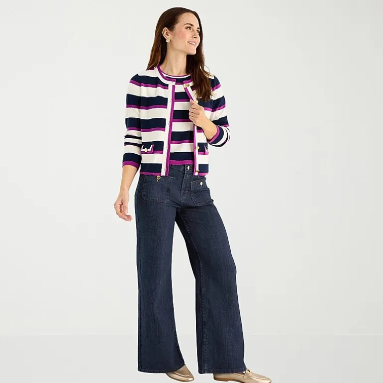 Liz Claiborne Womens Tall Mid Rise Wide Leg Jean