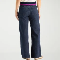 Liz Claiborne Womens Tall Mid Rise Wide Leg Jean